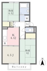 ニューひかりハイツの物件間取画像